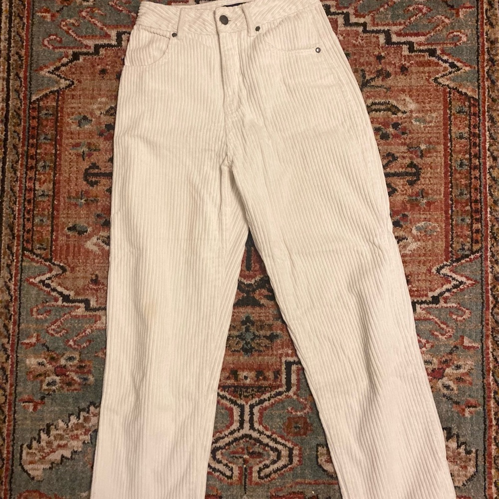 White Corduroy Pants